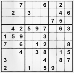 Normal SuDoku grid