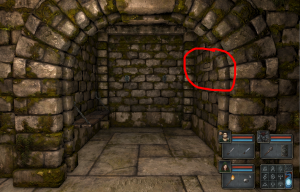 Button for a secret room in Legend of Grimrock