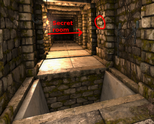 Legend of Grimrock, level 4 secret with a helmet