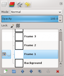 Select frame, disable the visibility of the others.