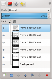 Add desirable timing for each frame.